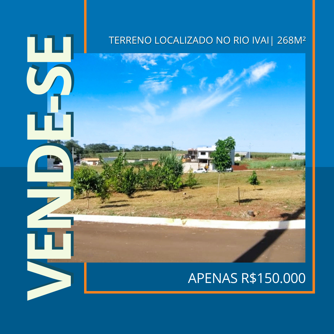 Terreno localizado no Rio Ivaí📍